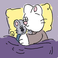 cat embrace hug love moleville mouse murray quinn // 1500x1500 // 276.2KB