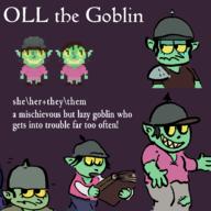 Oll goblin refsheet // 2000x2000 // 102.4KB