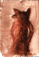 abstract fox watercolor // 3695x5447 // 14.3MB