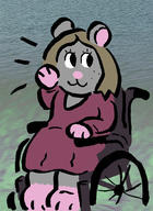 disability fursona mouse wheelchair // 1090x1500 // 363.5KB